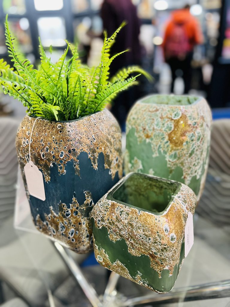 Feblands glass vases at the Spring Fair 2025