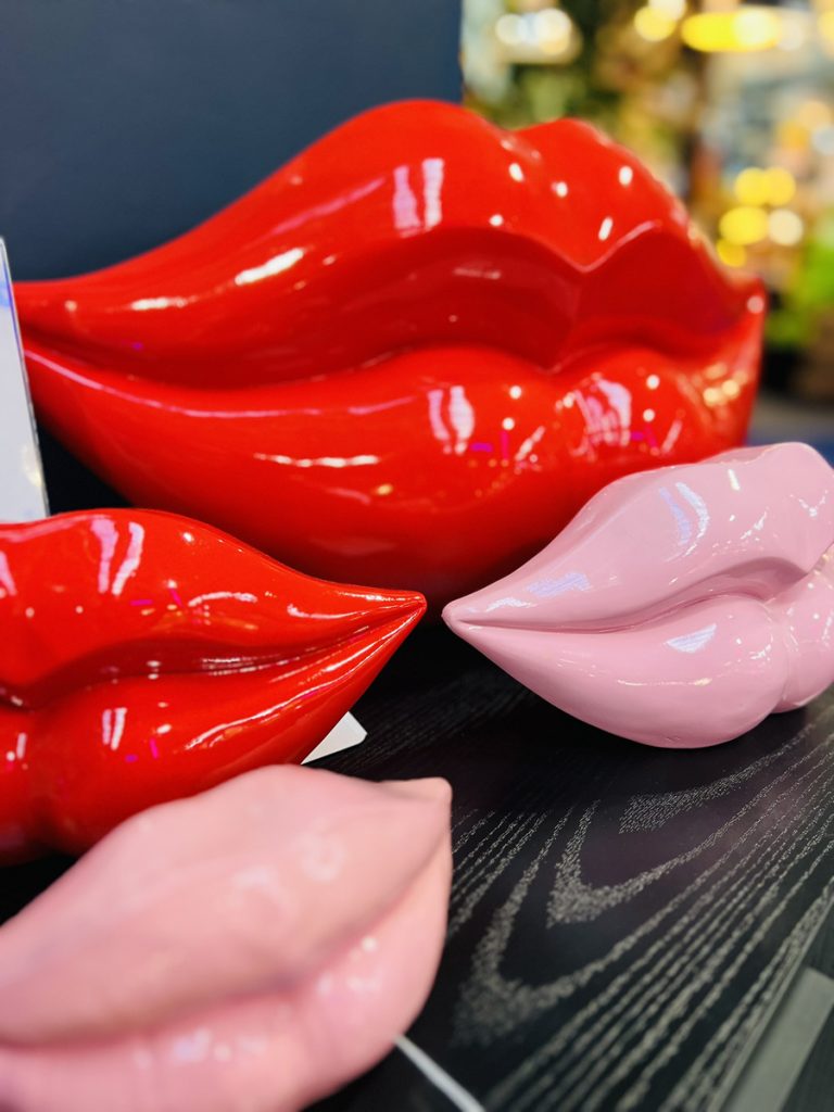 Feblands lip sculptures at the Spring Fair 2025
