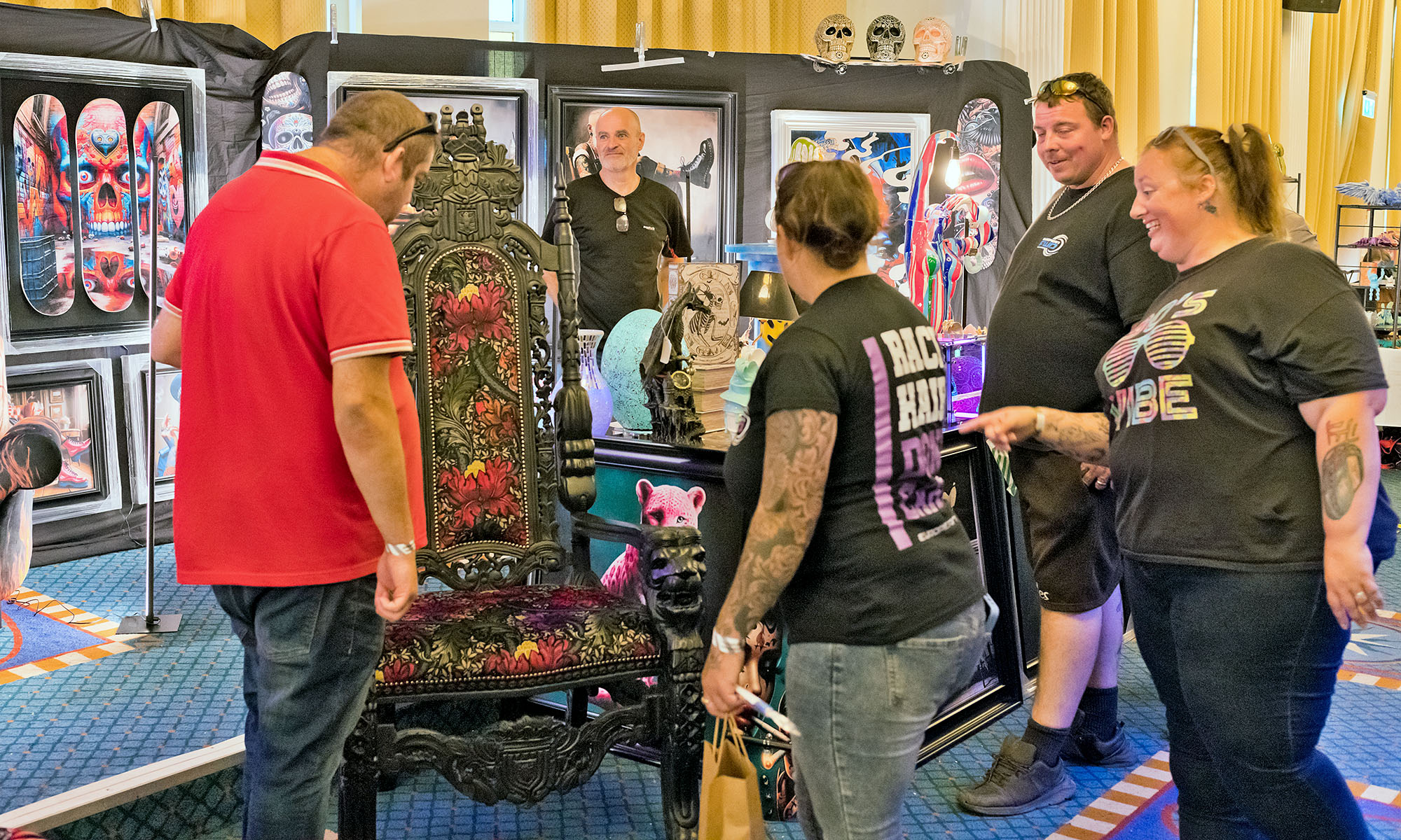 Tatcon Blackpool visitors on the stand